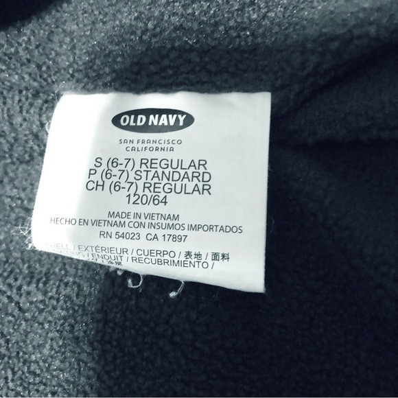 Old Navy Hooded Winter Puffer Coat Full Zip Size S (6/7) Grey/Black - Picture 6 of 7